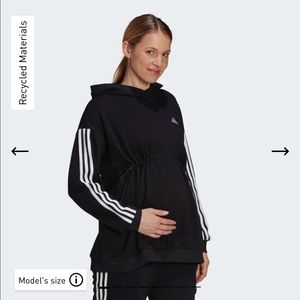 Adidas ESSENTIALS COTTON 3-STRIPES HOODIE (MATERNITY)